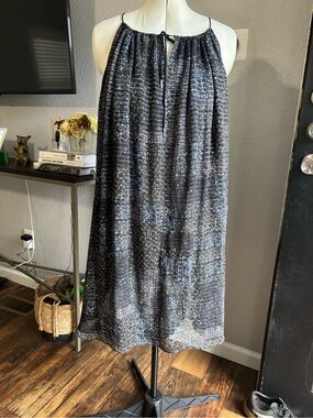 Isabel Marant Black Multicolor Speckle Midi dress